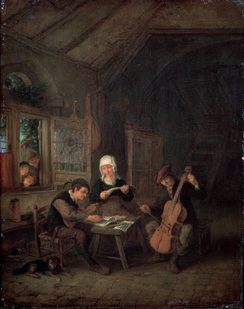 Maaseudun muusikot, 1645 tekijältä Adriaen Jansz. van Ostade