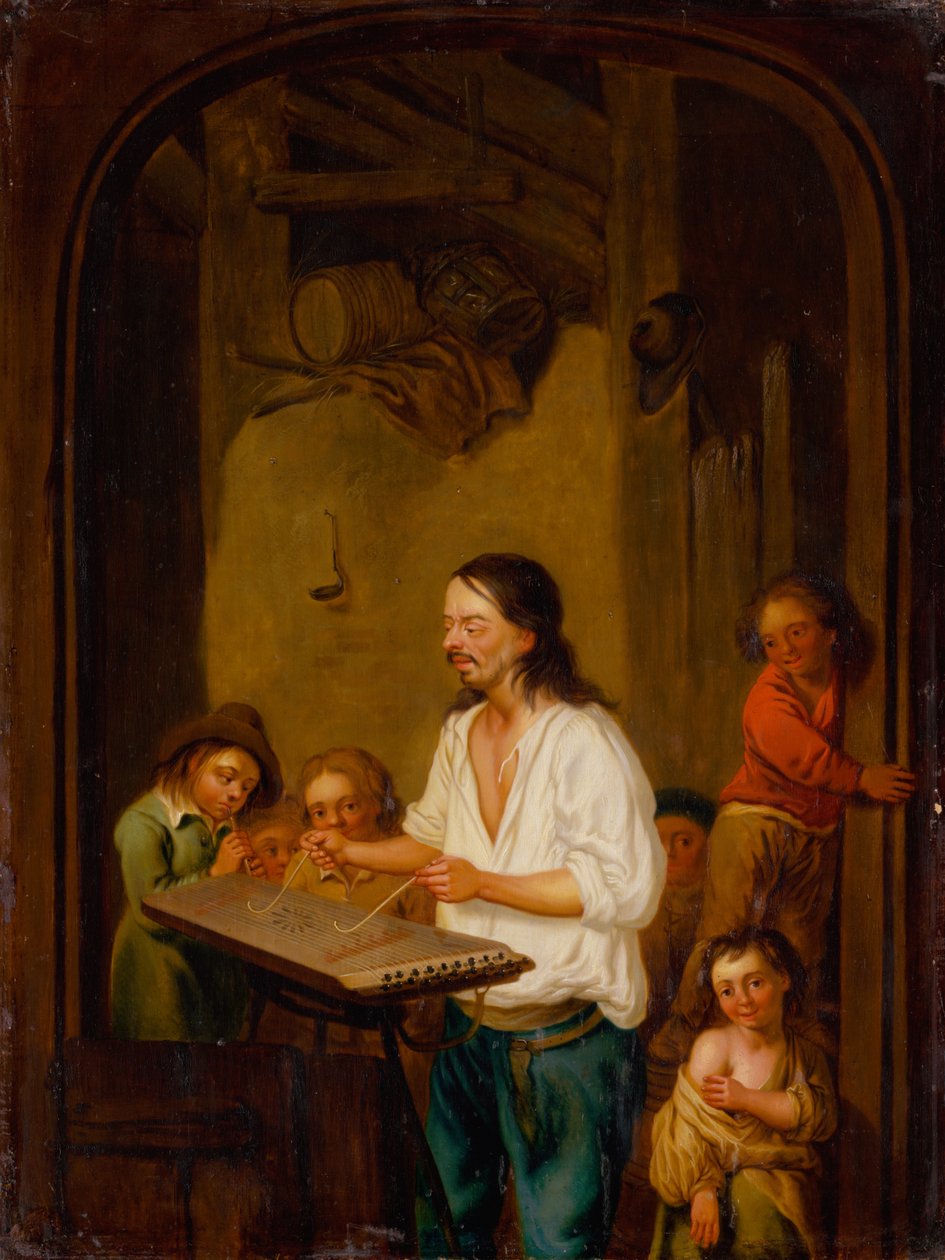 Cimbalom Player, 1675. tekijältä Adriaen Jansz. van Ostade