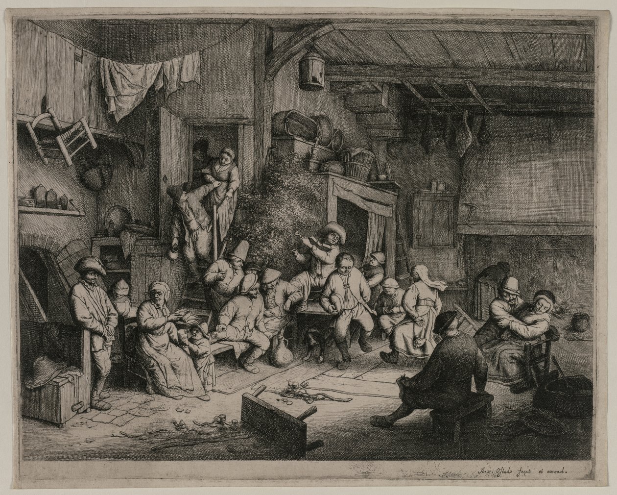 Tanssi majatalossa, 1652. tekijältä Adriaen Jansz. van Ostade