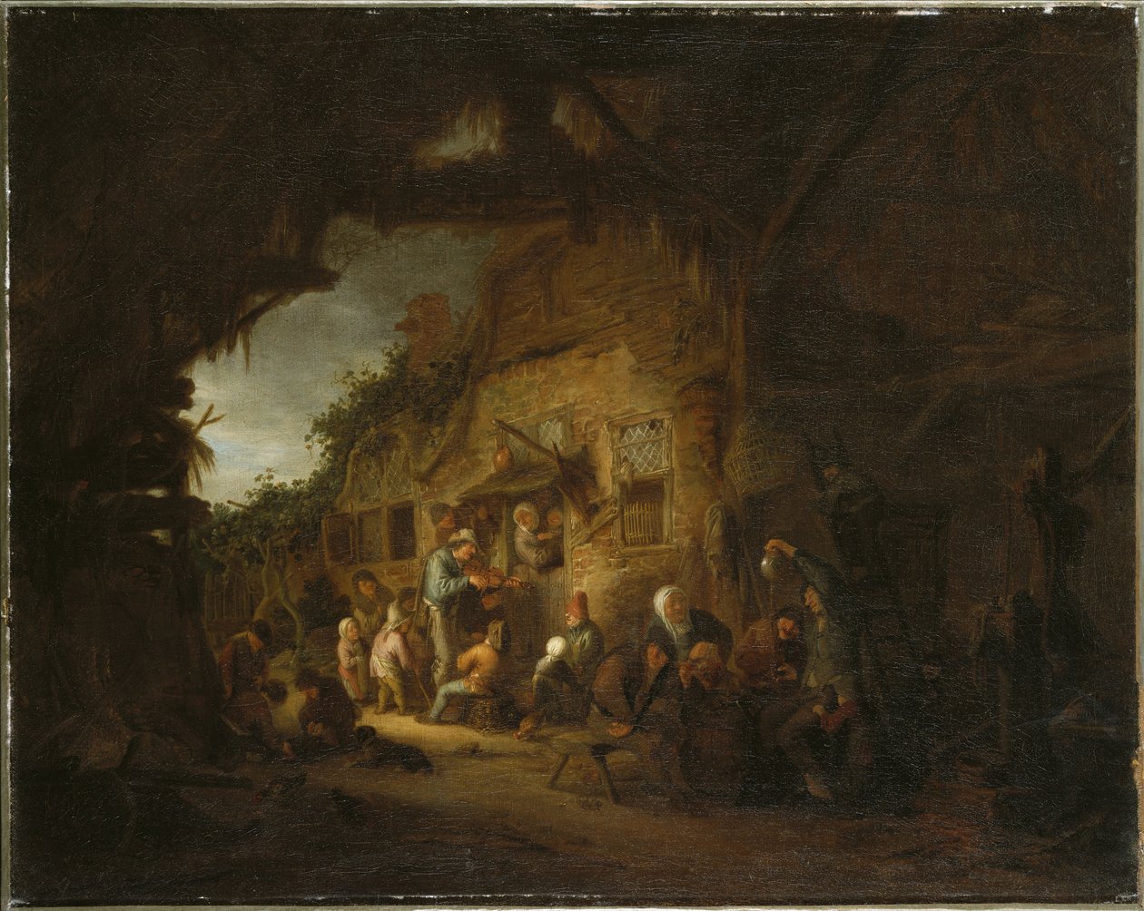 Vanha viulunsoittaja, 1641 tekijältä Adriaen Jansz. van Ostade