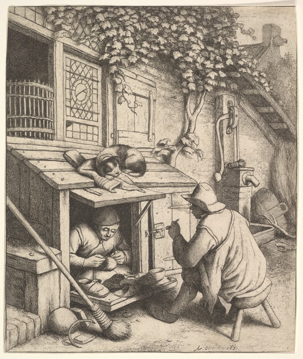 Suuttaja, 1610-85. tekijältä Adriaen Jansz. van Ostade