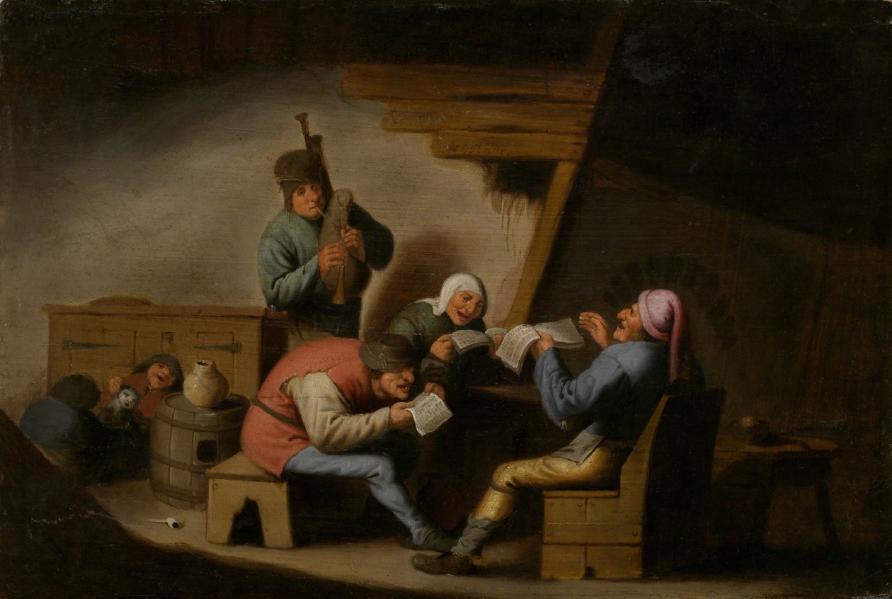Kylän laulajat tekijältä Adriaen Jansz. van Ostade