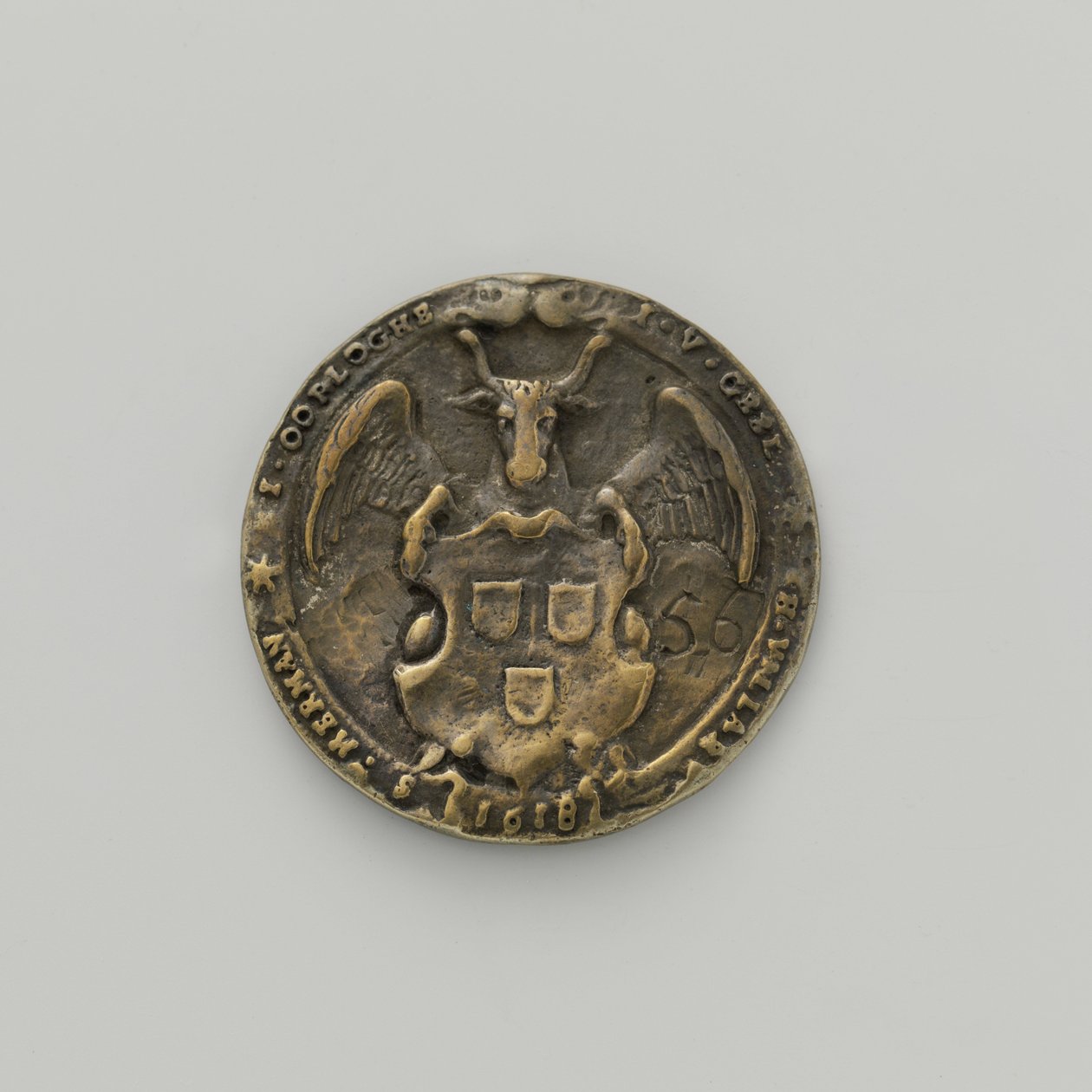 Pyhän Luukkaan kilta -merkki Middelburgista tekijältä Adriaen Pietersz van de (after) Venne