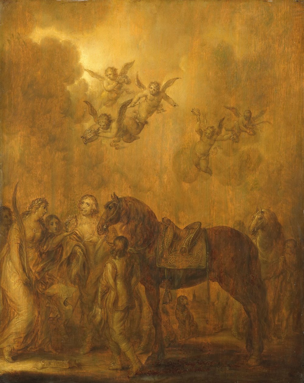 Allegoria prinssi Frederick Henryn kaupunginhallituksesta tekijältä Adriaen Pietersz van de Venne