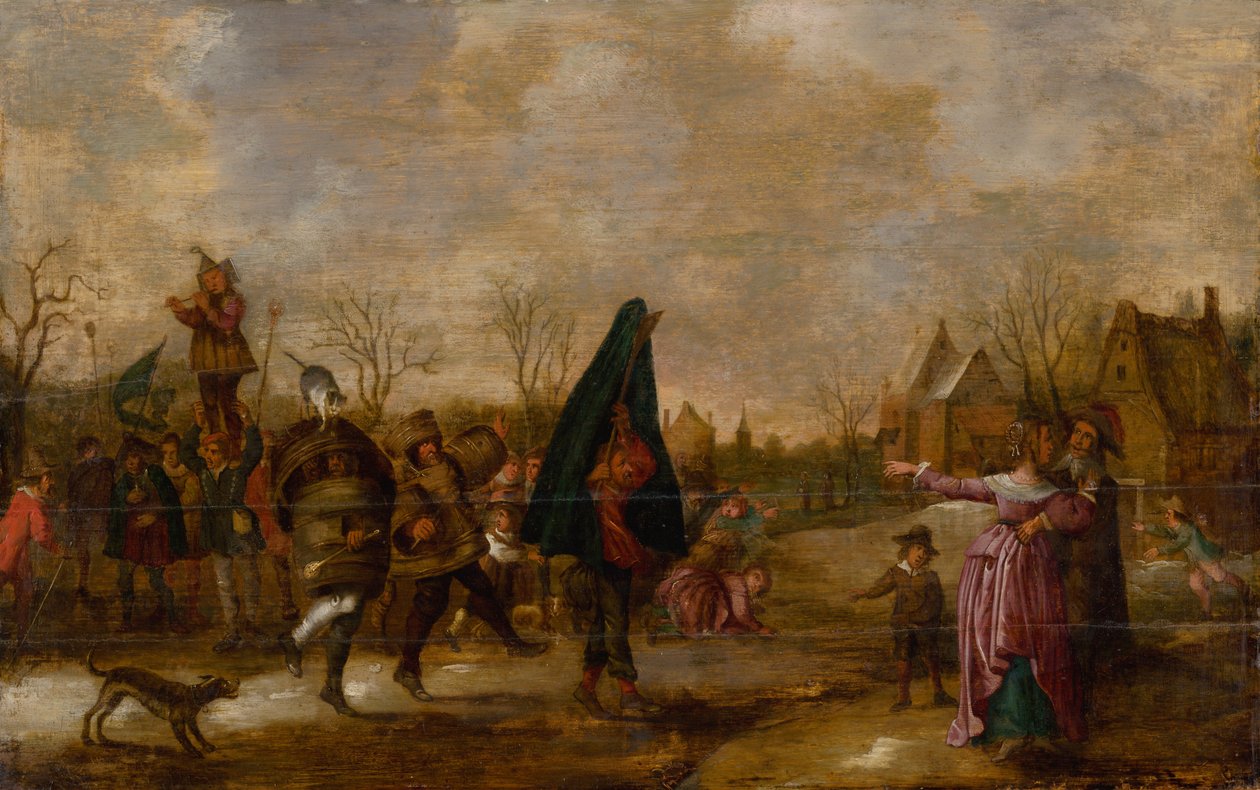 Karnevaalikulkue n. 1660. tekijältä Adriaen Pietersz van de Venne