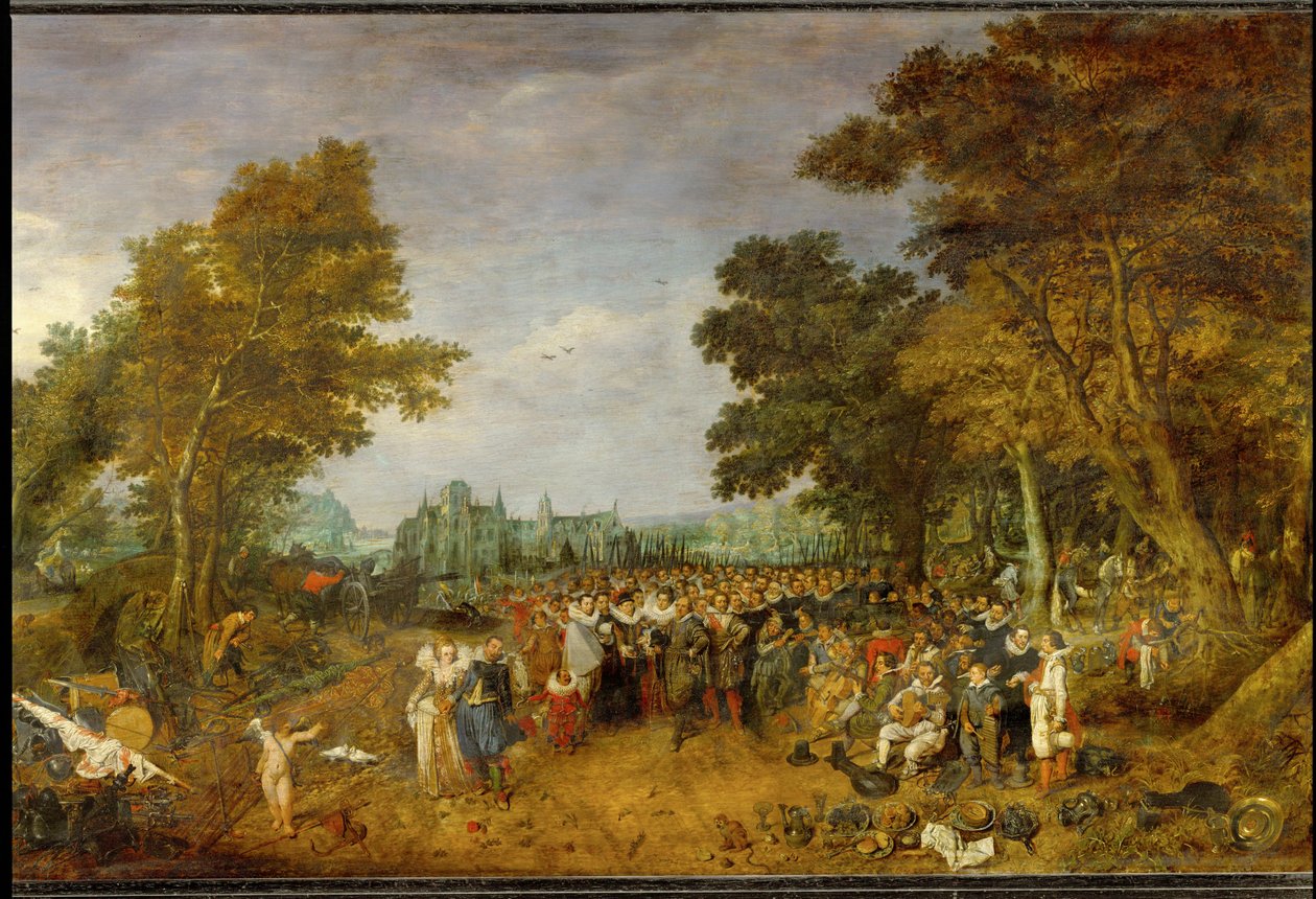 Juhla vuoden 1609 aselevon johdosta ... tekijältä Adriaen Pietersz. van de Venne