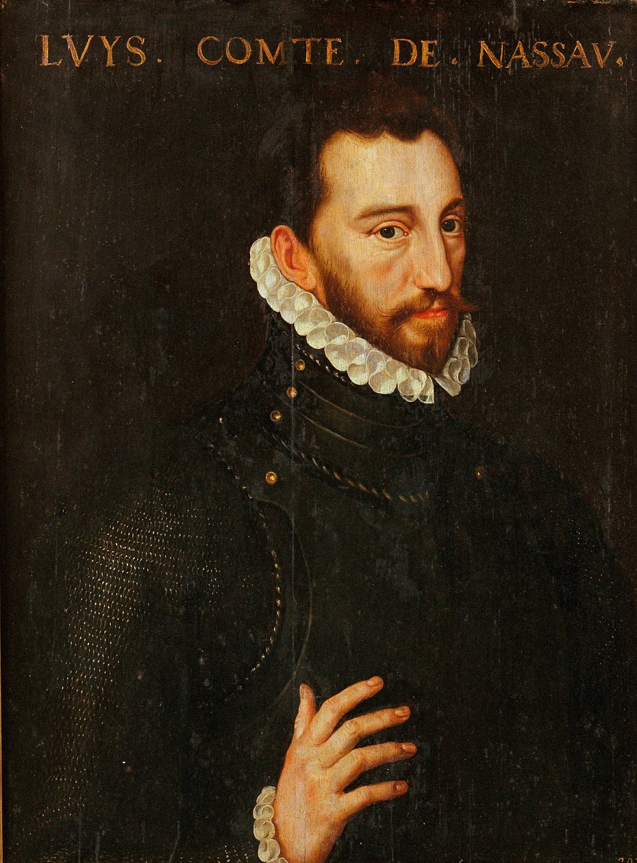 Louis Nassau (1538-1574) - Kreivi Louis Nassaulainen (1538-1574) muotokuva - Adriaen Tomasz (Thomasz) Keyn maalaus (1544-1589) - Museu Nacional d