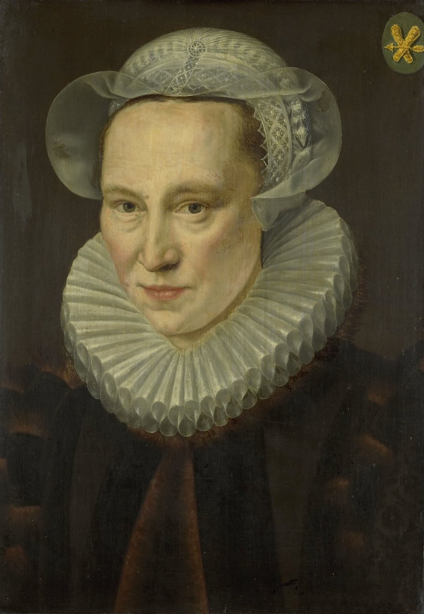 Muotokuva Grietje Pietersdr Coddesta (kuollut 1607) tekijältä Adriaen Thomasz. Key