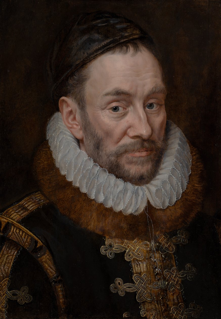 Muotokuva Oranian prinssi Vilhelm I:stä (1533-1584). tekijältä Adriaen Thomasz. Key