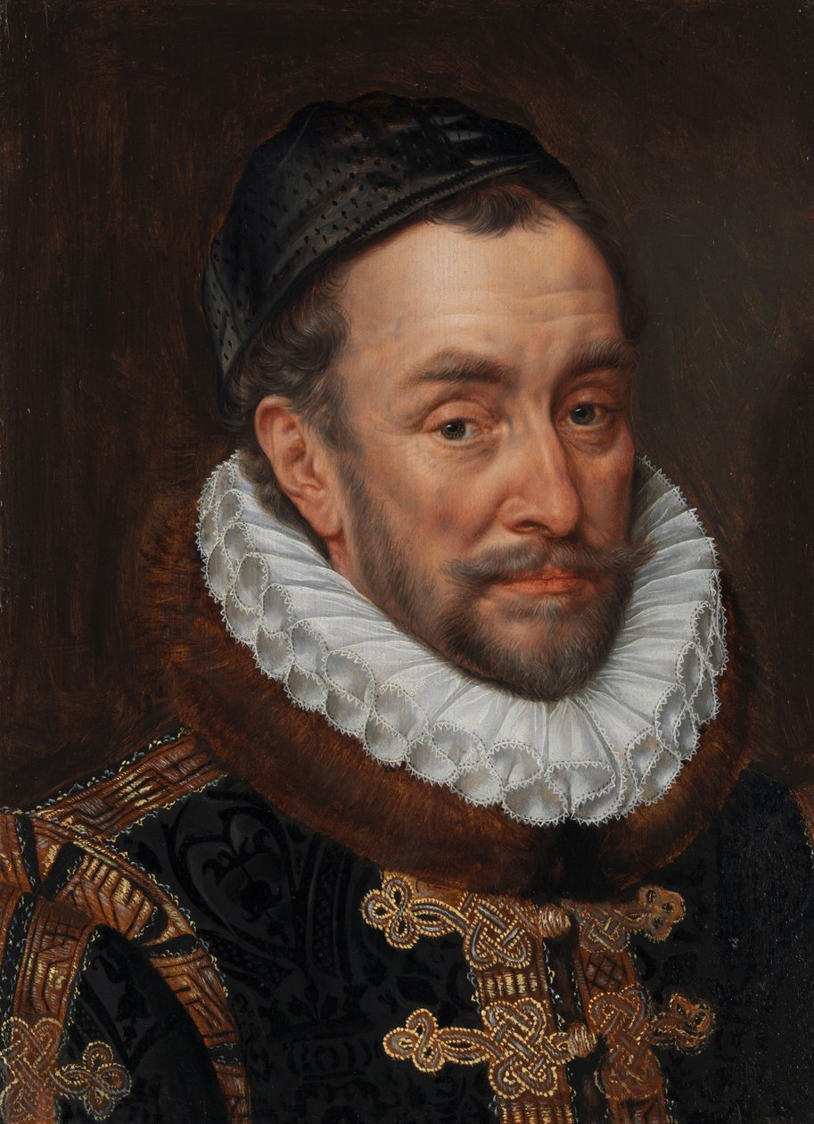 William I, Orangen prinssi, n. 1579 (öljy paneelissa) tekijältä Adriaen Thomasz Key