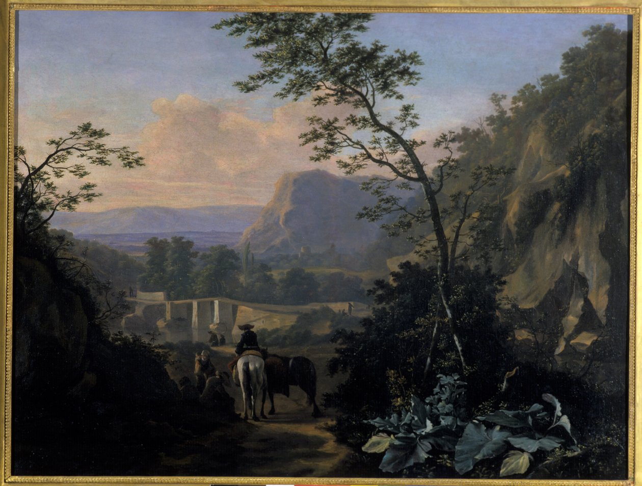 Eteläinen maisema Riderin kanssa, 1654 tekijältä Adriaen van Eemont