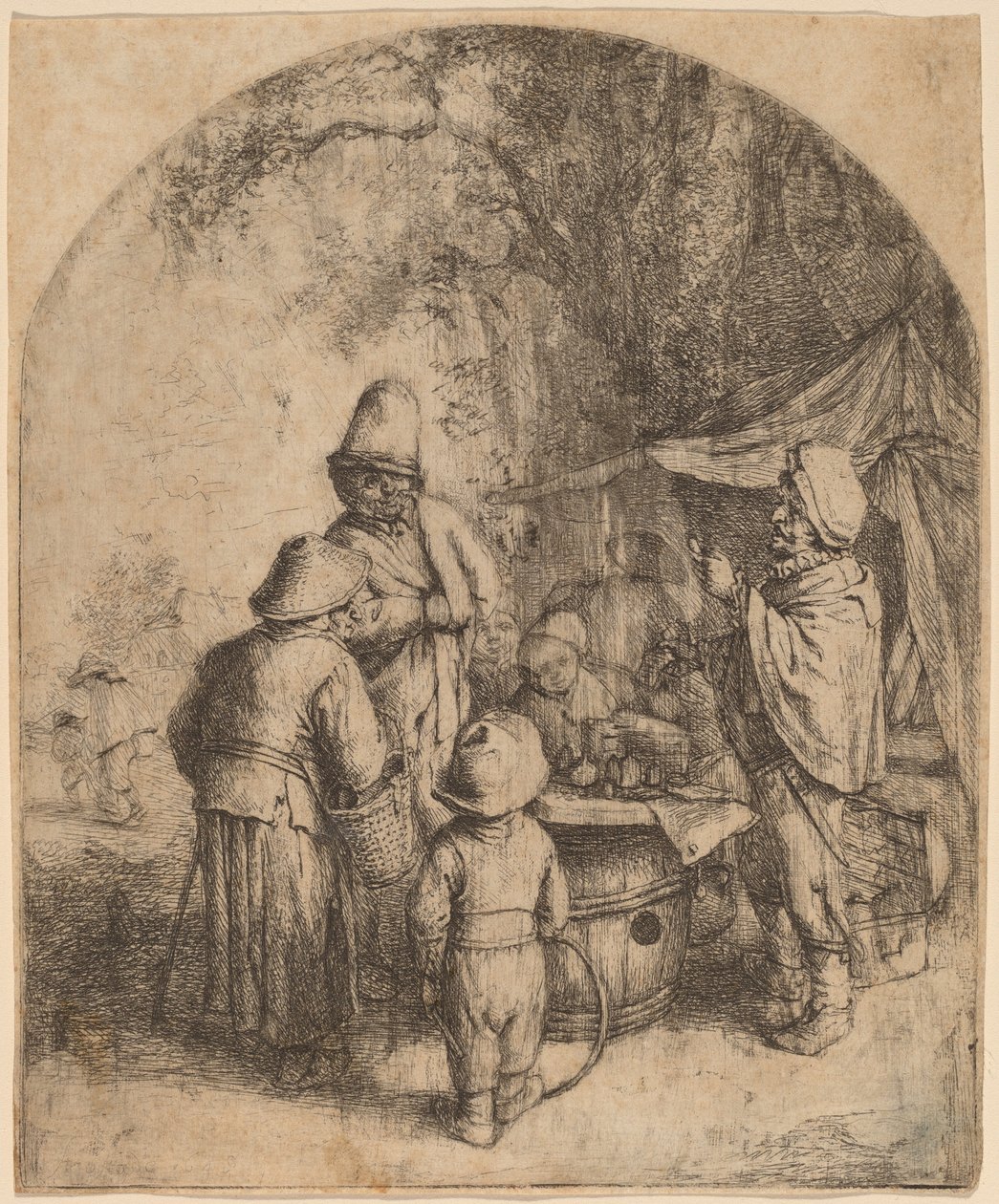 Quacksalver tekijältä Adriaen van Ostade