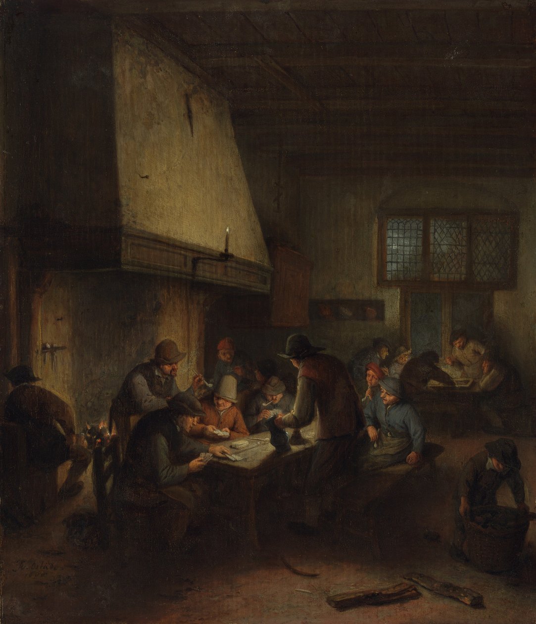 Tavernakohtaus tekijältä Adriaen van Ostade