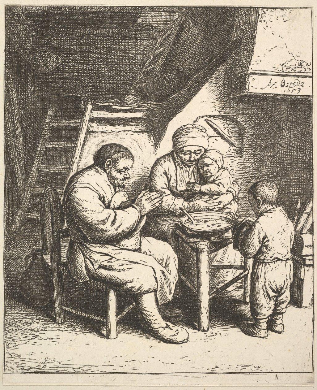 Siunaus, 1610-85. tekijältä Adriaen van Ostade