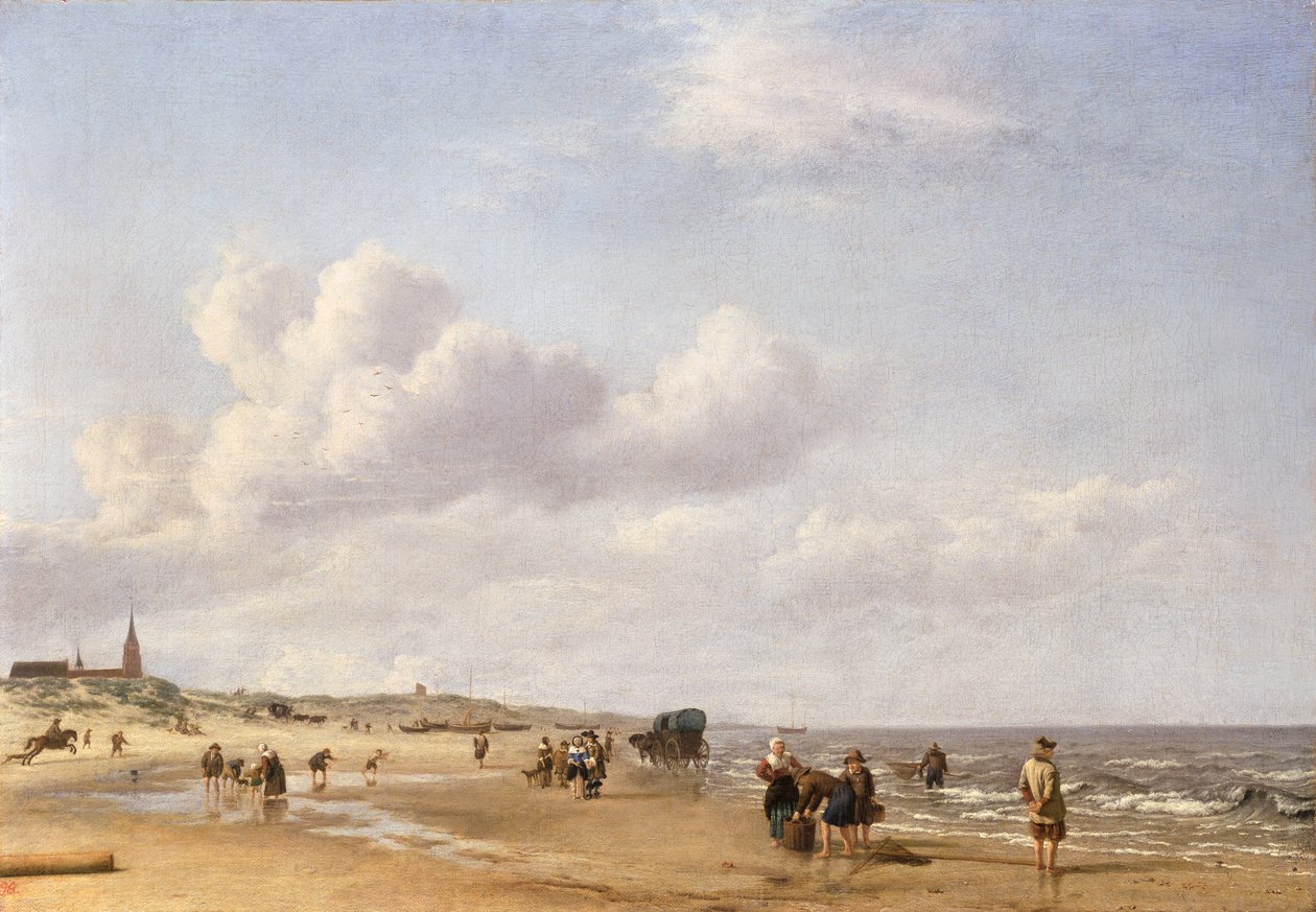 Ranta Scheveningenissä, 1658 tekijältä Adriaen van de Velde