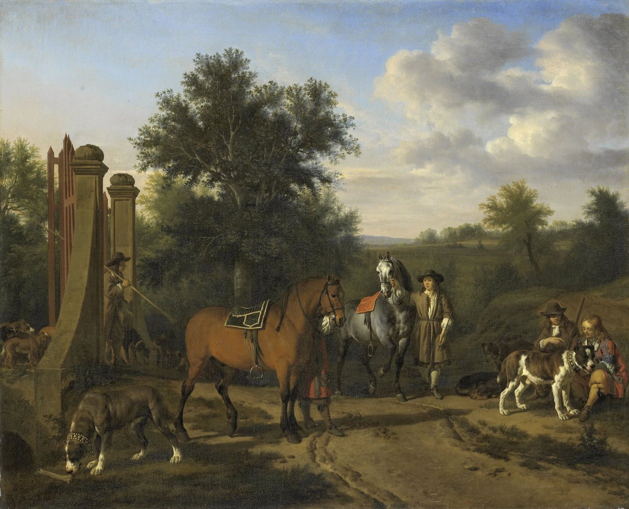 Metsästysseura, 1669 tekijältä Adriaen van de Velde