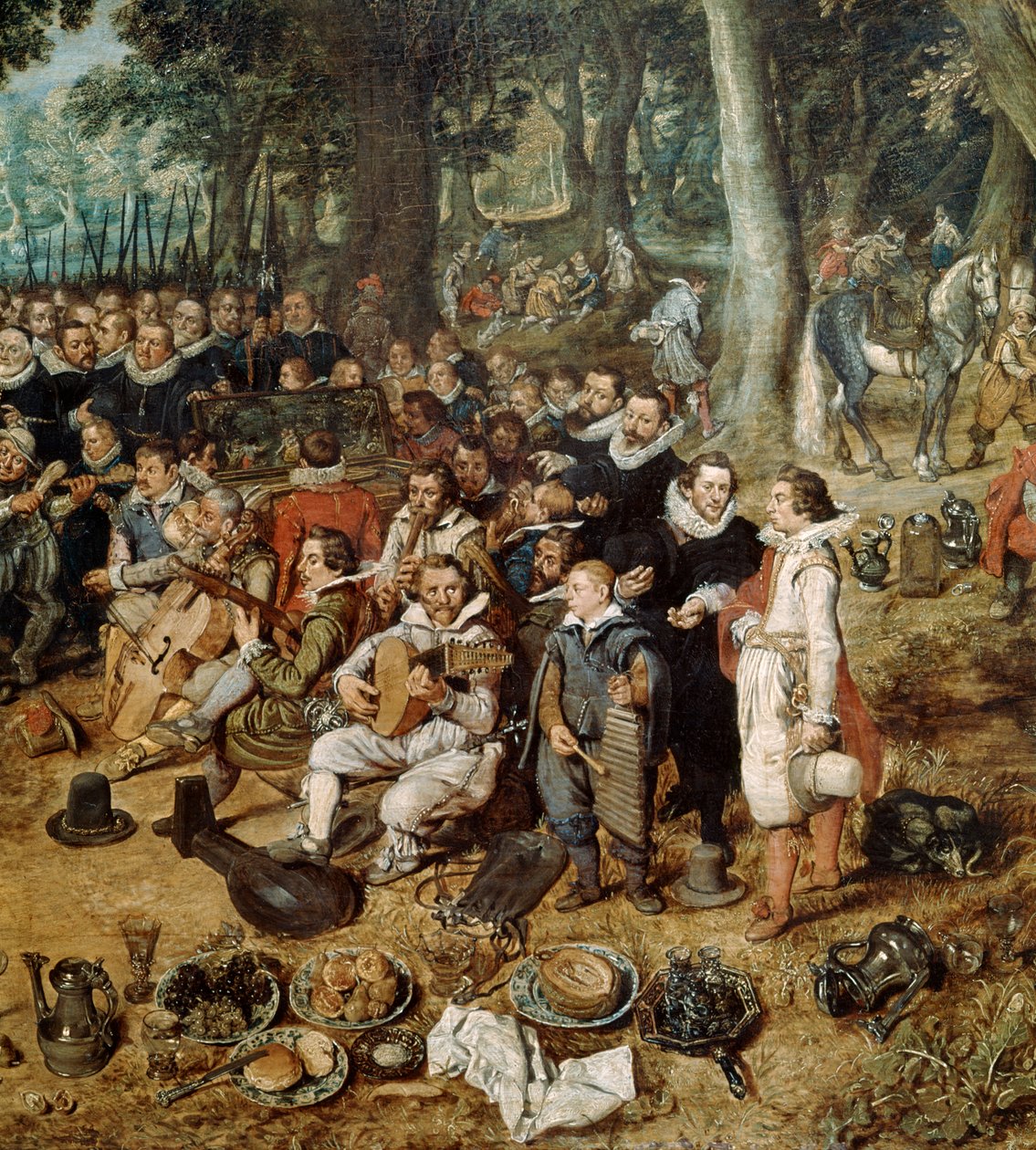 Allegoria vuoden 1609 aselevosta Alankomaiden ja Espanjan välillä, yksityiskohta, 1600-luku tekijältä Adriaen van de Venne