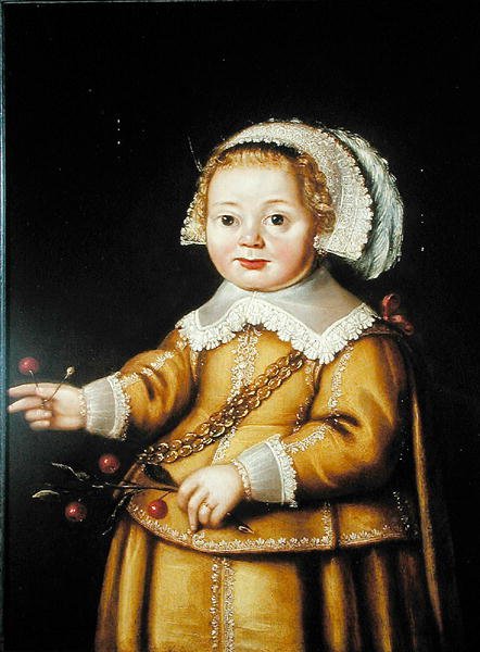 Anne Gibsonin muotokuva lapsena (öljy paneelille) tekijältä Adriaen van der Linde