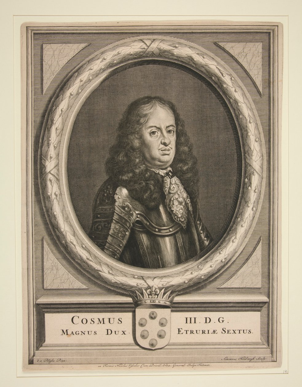 Cosimo III (1/31 muotokuvaa) tekijältä Adrian Haelwegh
