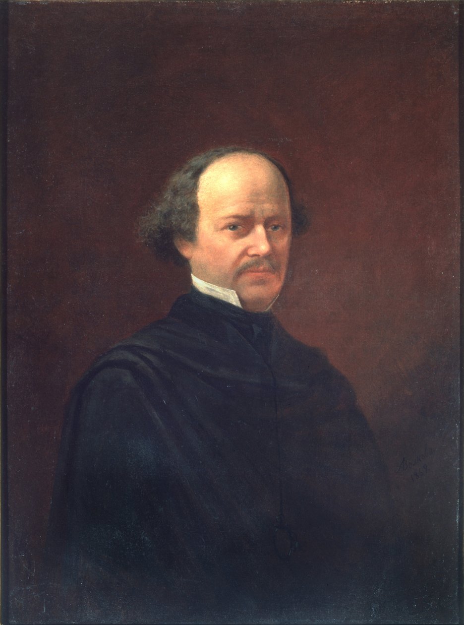 Muotokuva säveltäjä Aleksander Dargomyzhskysta 1813-1869, 1869 tekijältä Adrian Markovich Volkov