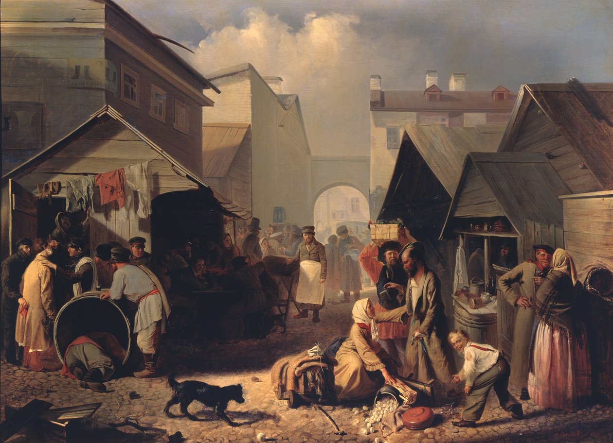 Virvokekioski Pietarissa, 1858 tekijältä Adrian Markovich Volkov