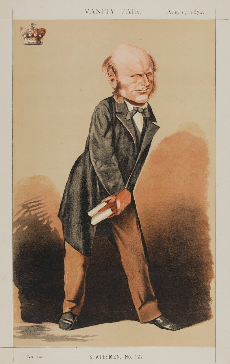 Valtiomiehet nro 122: Lordi Radstockin karikatyyri (1833-1913) tekijältä Adriano Cecioni