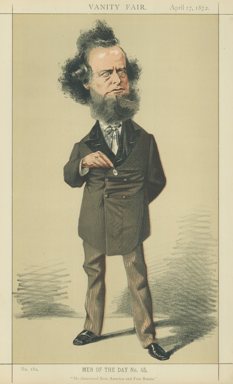 William Hepworth Dixon (värilitografia) tekijältä Adriano Cecioni