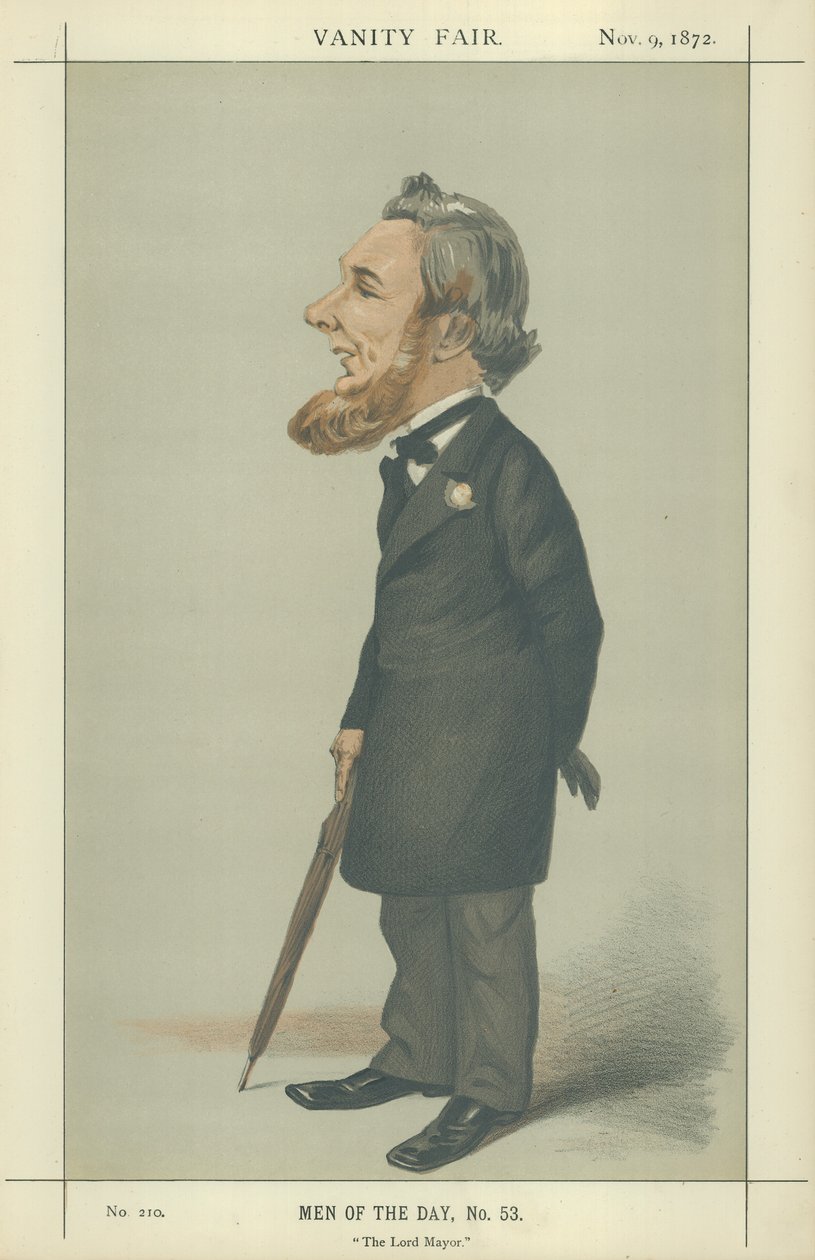 Sir Sydney Hedley Waterlow (värilitografia) tekijältä Adriano Cecioni