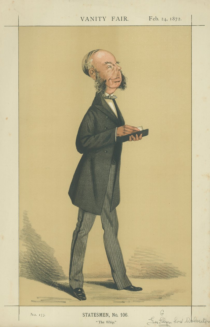The Hon George Grenfell Glyn (värilitografia) tekijältä Adriano Cecioni