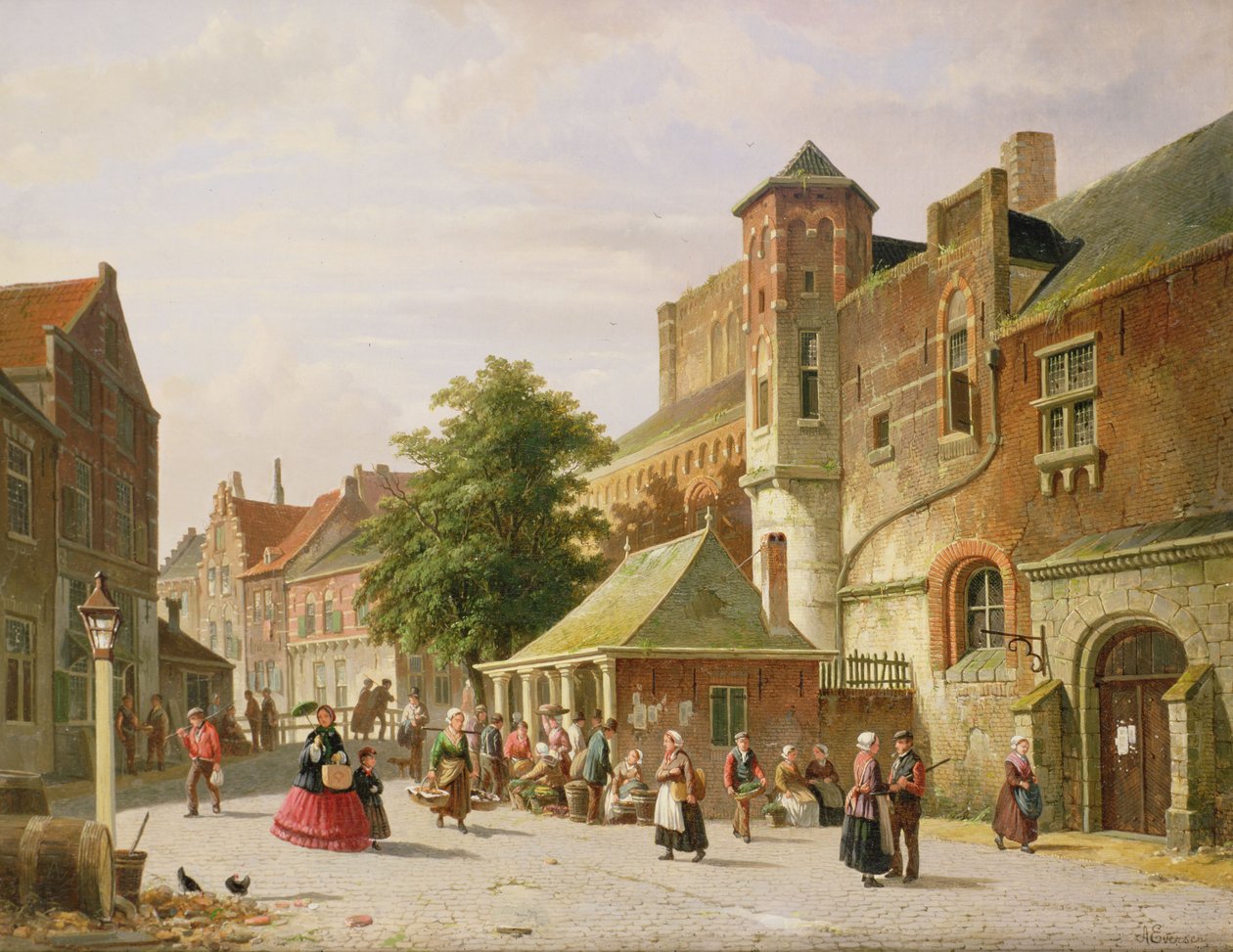 Katukuva Amsterdamissa tekijältä Adrianus Eversen