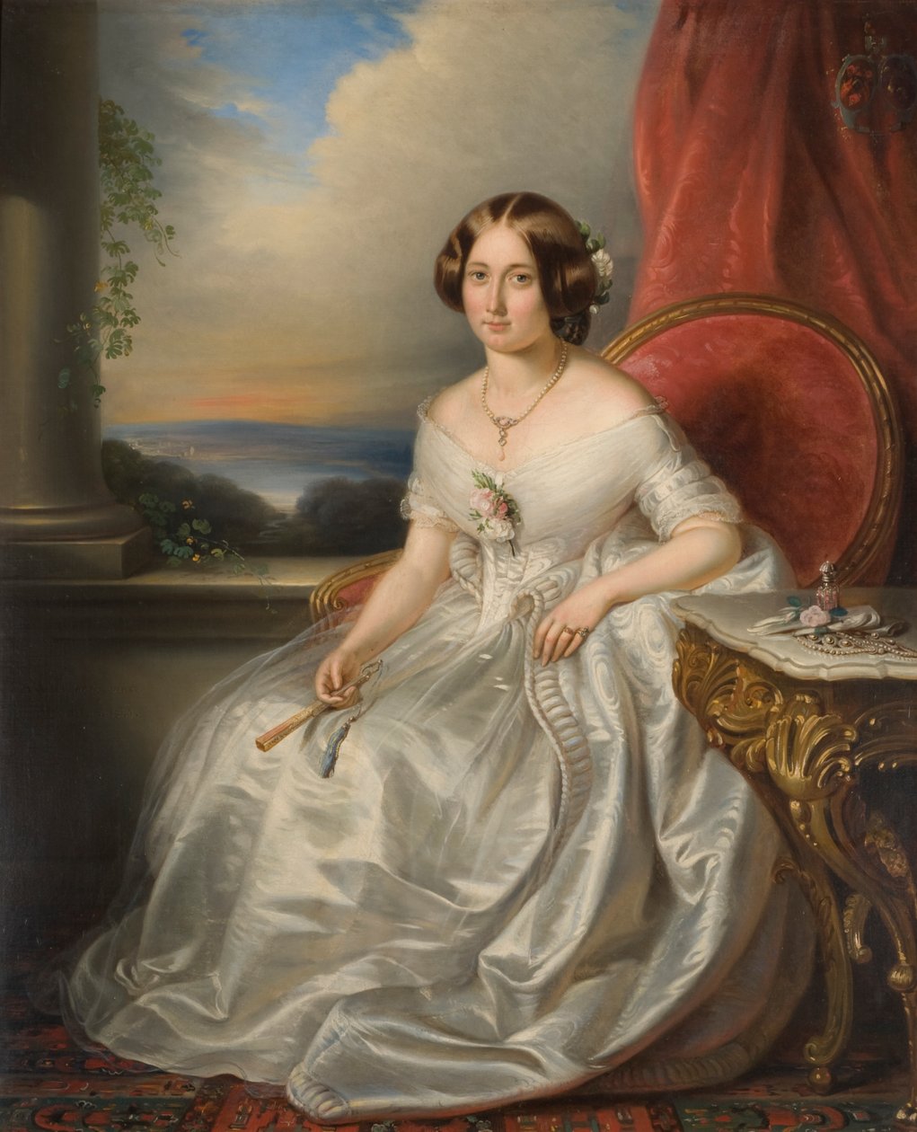 Naisen muotokuva, 1846 tekijältä Adrianus Wulffaert