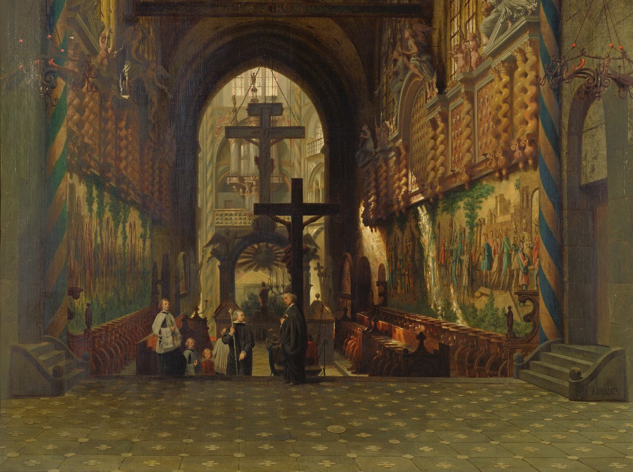 Kölnin Saint Gereonin kirkon sisustus tekijältä Adrien Dauzats