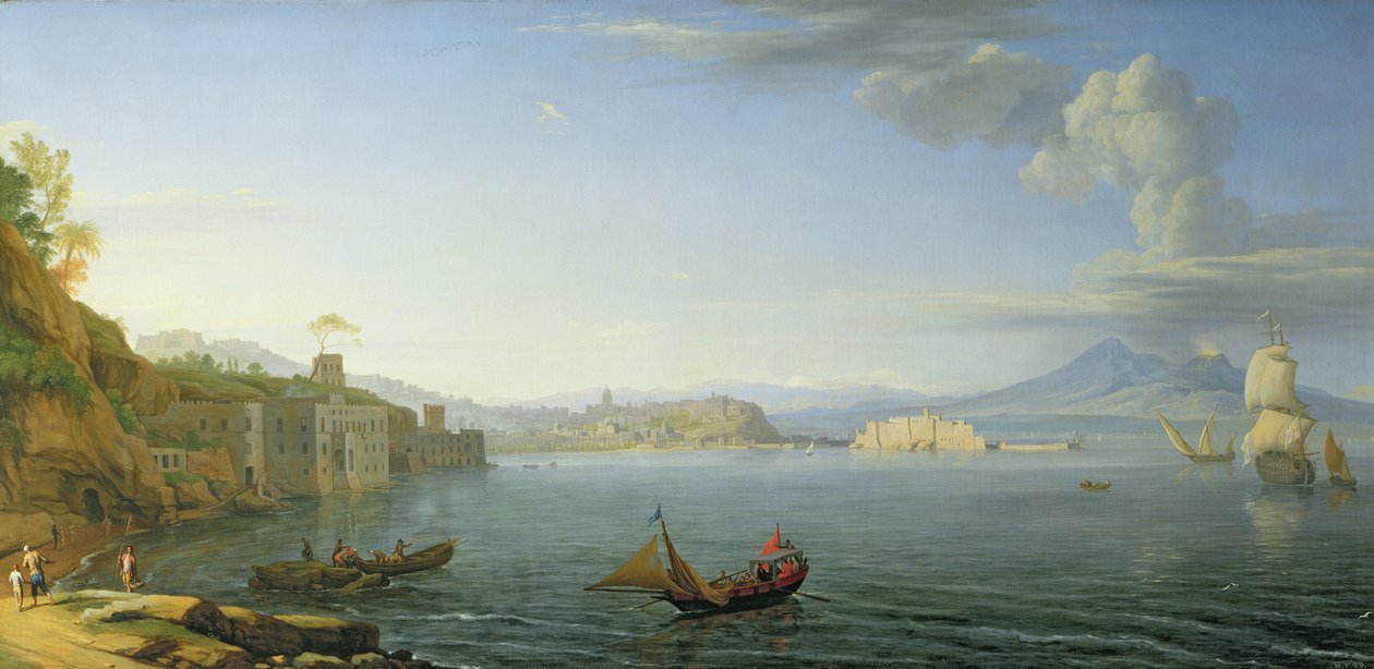 Näkymä Napoliin, 1750 tekijältä Adrien Manglard