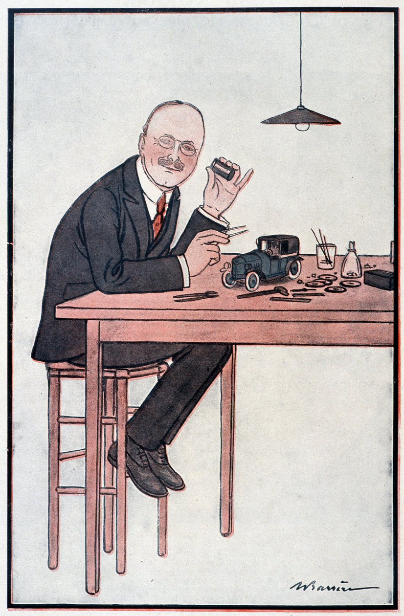 André Citroen, Ranskan "Ford" - Adrien Barreren (1877-1931) kuvitus elokuvassa "" Fantasio" 10.1.1922 tekijältä Adrien Barrere