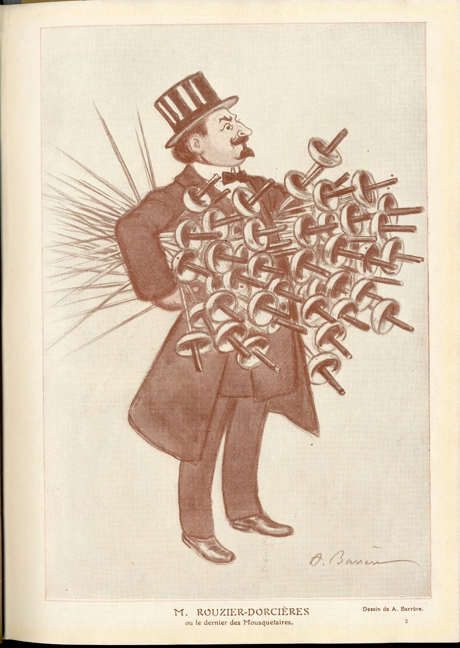 Fantasia, n. 1912_4_1 - Kuva Barreresta (1874-1931): Miekkailu - Rouzier Dorcieres tekijältä Adrien Barrere