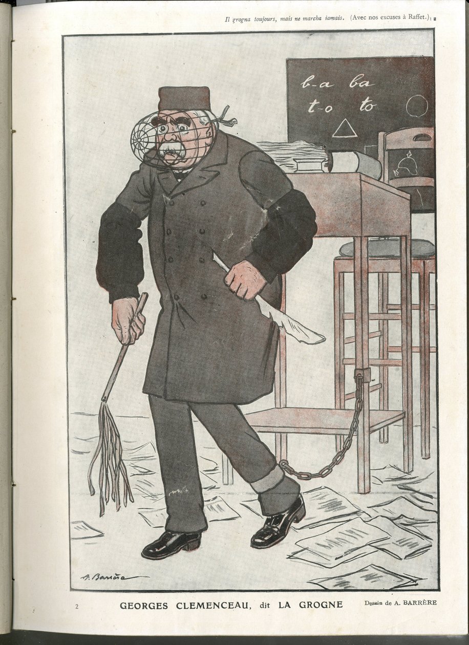 Kuva Barreresta (1874-1931) elokuvassa "Fantasio", 1.5.2016 - Georges Clemenceau, dit La Grogne - Sota 14-18, Sensuuri - Clemenceau George tekijältä Adrien Barrere
