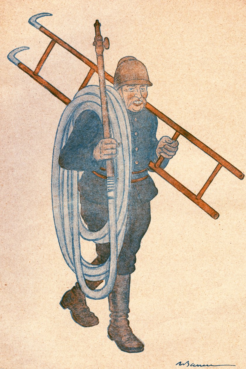 Joseph NOULENS (1864-1944), ranskalainen poliitikko. Adrien Barreren (1874-1931) piirros FANTASIOlle, numero 204, 15. huhtikuuta tekijältä Adrien Barrere