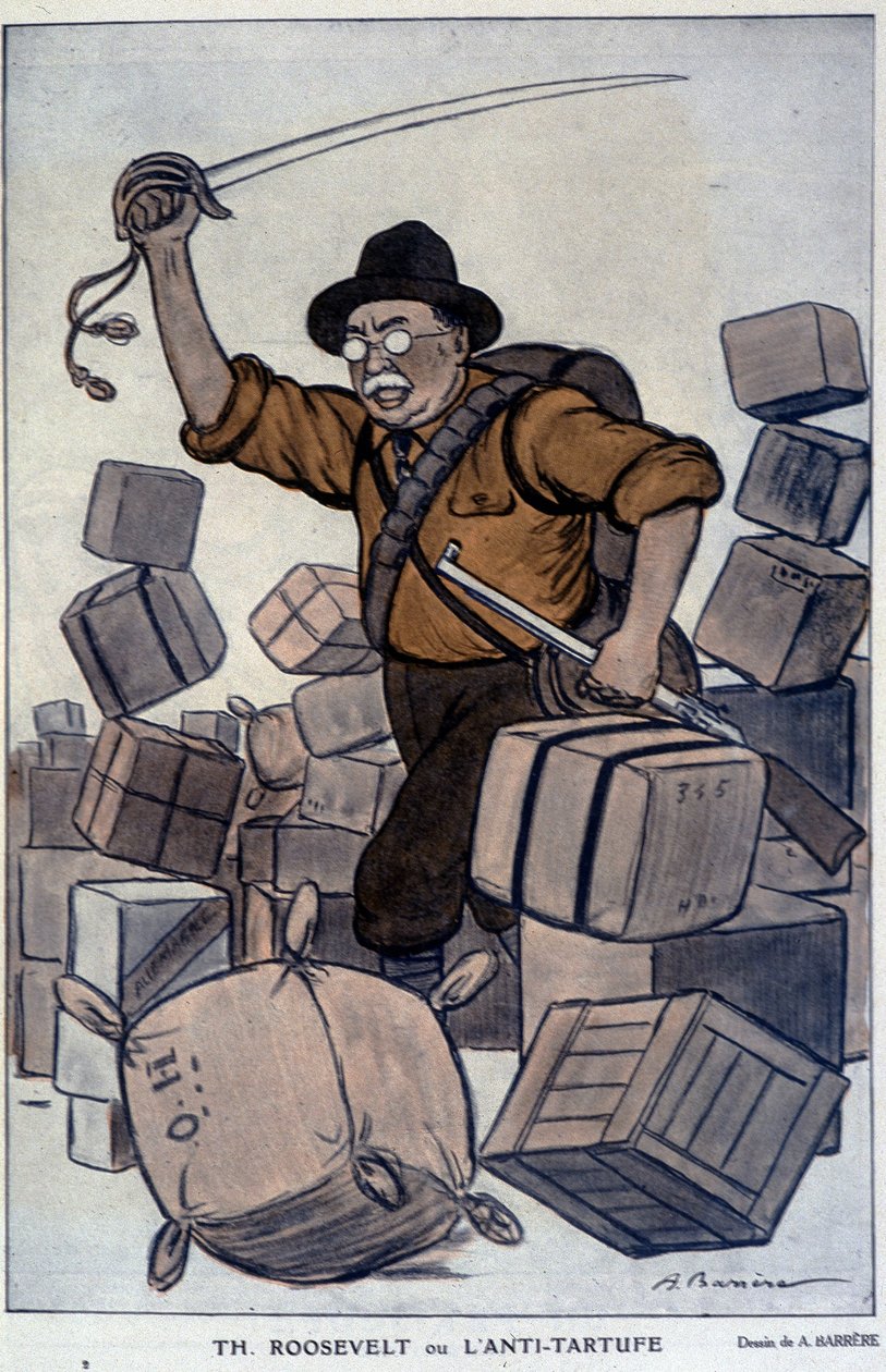 Théodore Roosevelt - kirjoittanut Barrère, elokuvassa "Fantasio" 1.9.1915 tekijältä Adrien Barrere