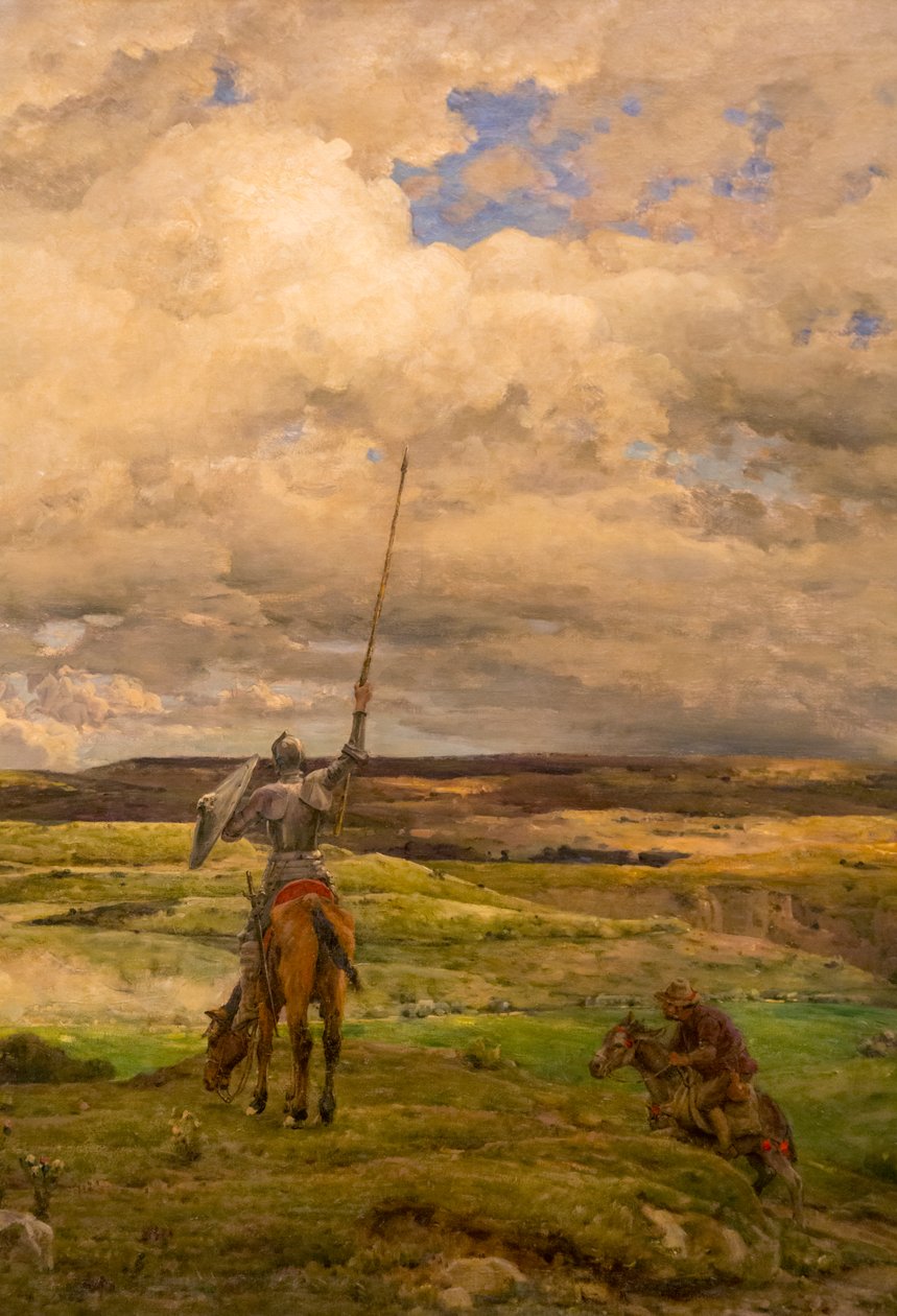 Don Quijote, ranskalainen taiteilija Adrien Demont tekijältä Adrien Louis Demont