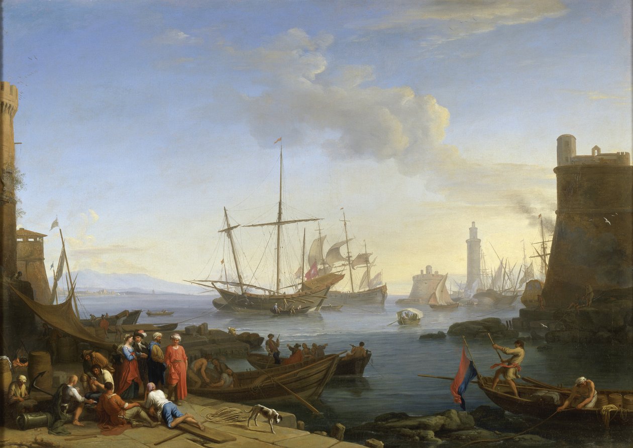 Satama, 1726 tekijältä Adrien Manglard