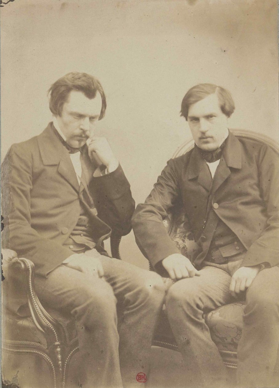 Goncourt veljekset Goncourt veljekset, noin 1855. tekijältä Adrien Tournachon