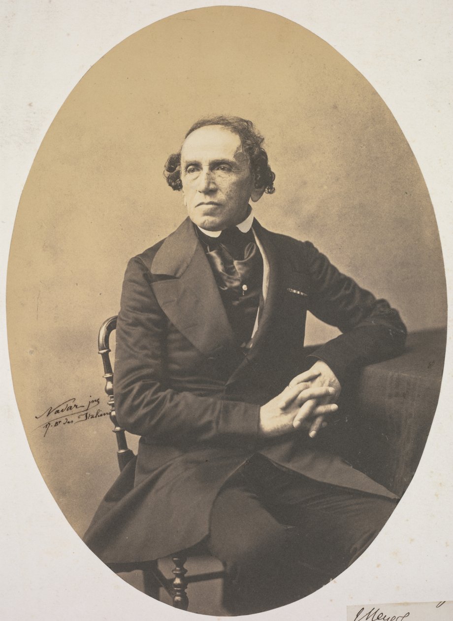 Giacomo Meyerbeerin (1791-1864) muotokuva tekijältä Adrien Tournachon