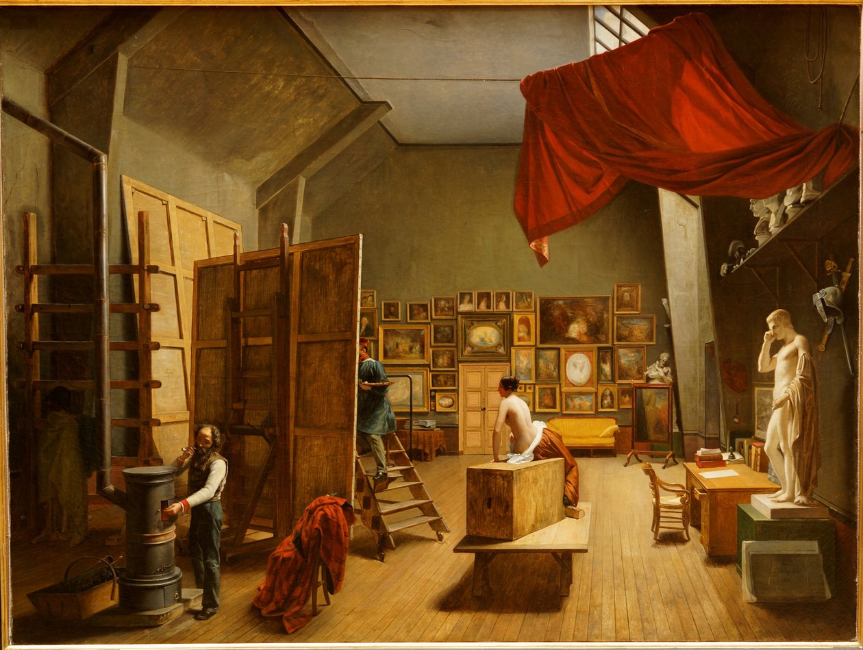Abel de Pujolin studion sisustus tekijältä Adrienne Marie Louise Grandpierre Deverzy