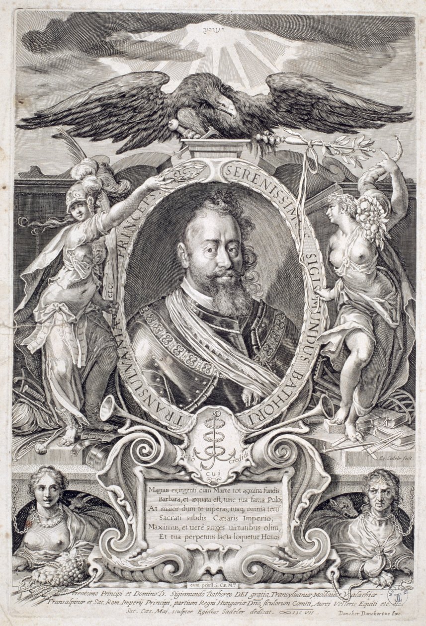 Sigismund Bathory (1572-1613) 1607 tekijältä Aegidius Sadeler or Saedeler