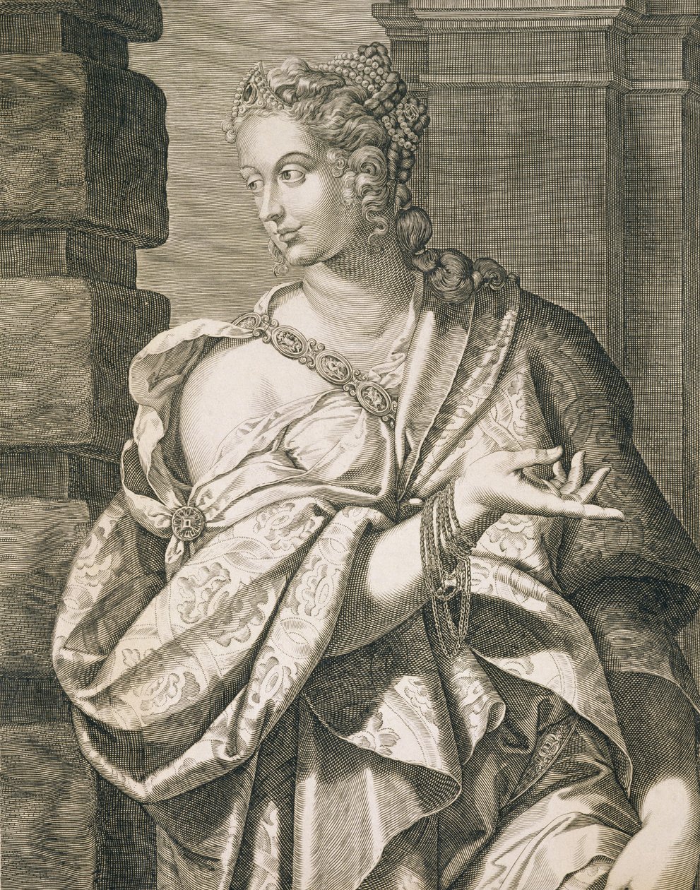 Statilia Messalina Neron kolmas vaimo tekijältä Aegidius Sadeler or Saedeler