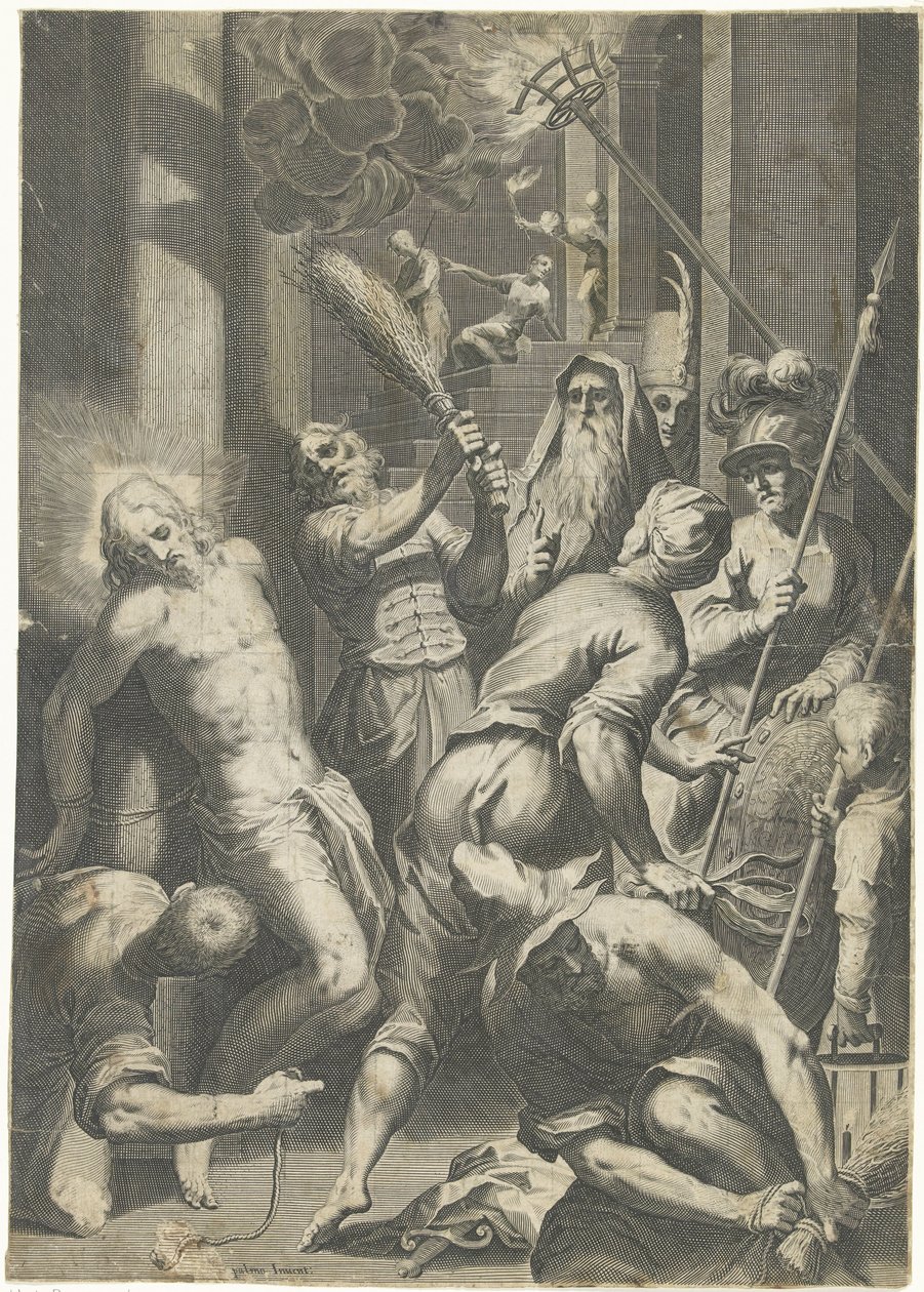 Kristuksen vitsaus tekijältä Egidius  Sadeler (II)