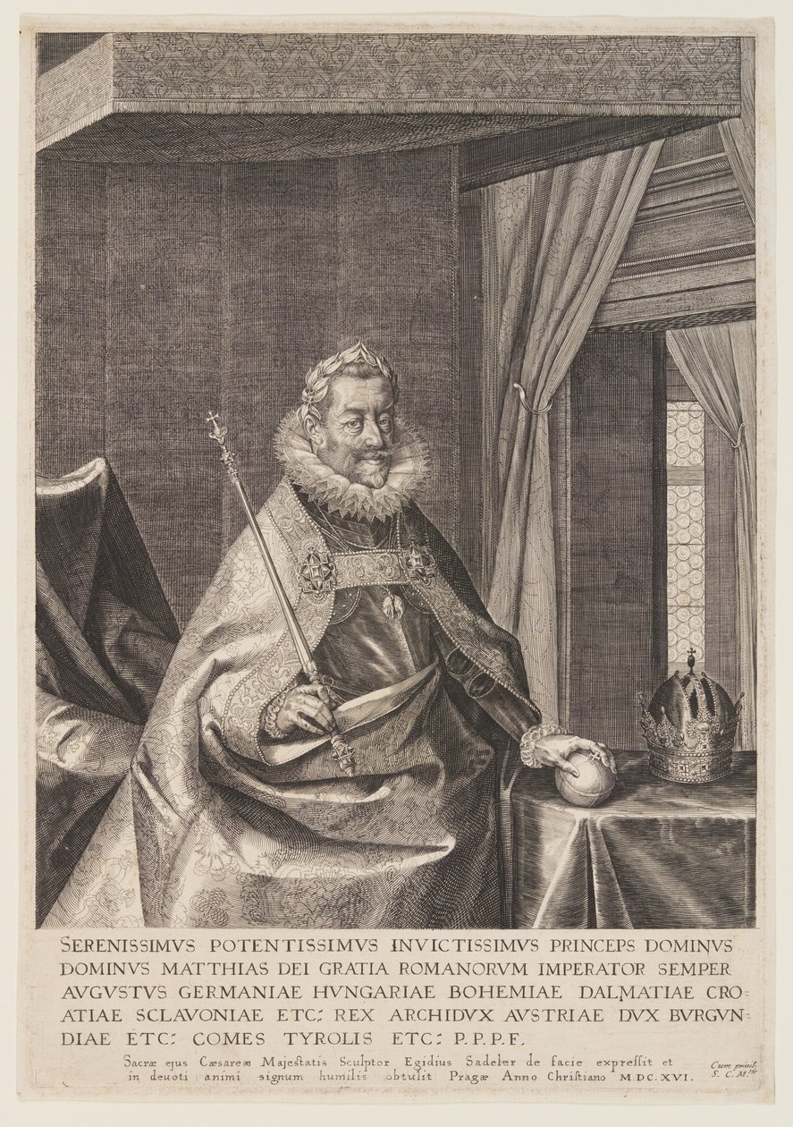Keisari Matthias tekijältä Aegidius Sadeler II