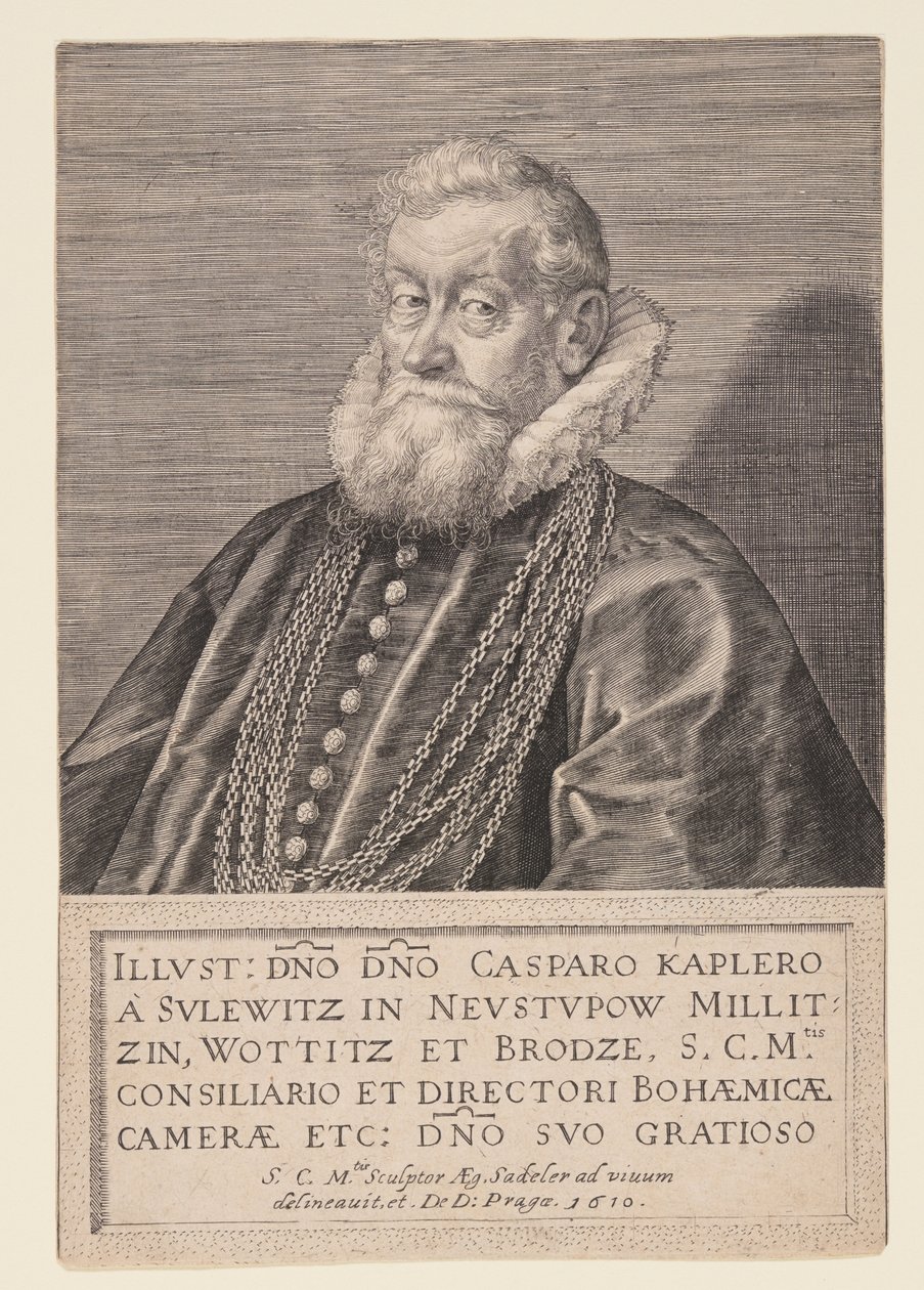 Gaspard Kaplir von Sulewitz, keisarin neuvonantaja. tekijältä Aegidius Sadeler II