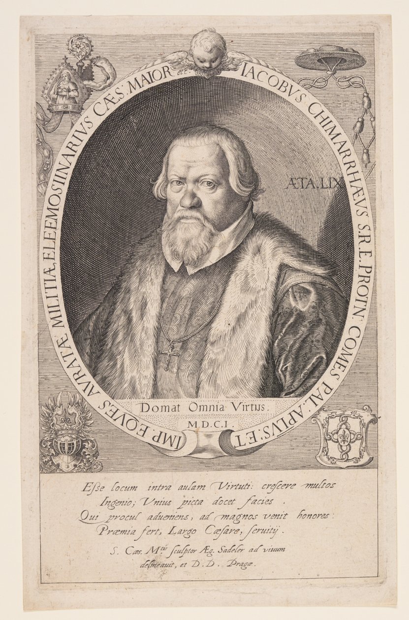 Jacob Chimarrhaeus, Rudolph II:n suurvaltuutettu. tekijältä Aegidius Sadeler II