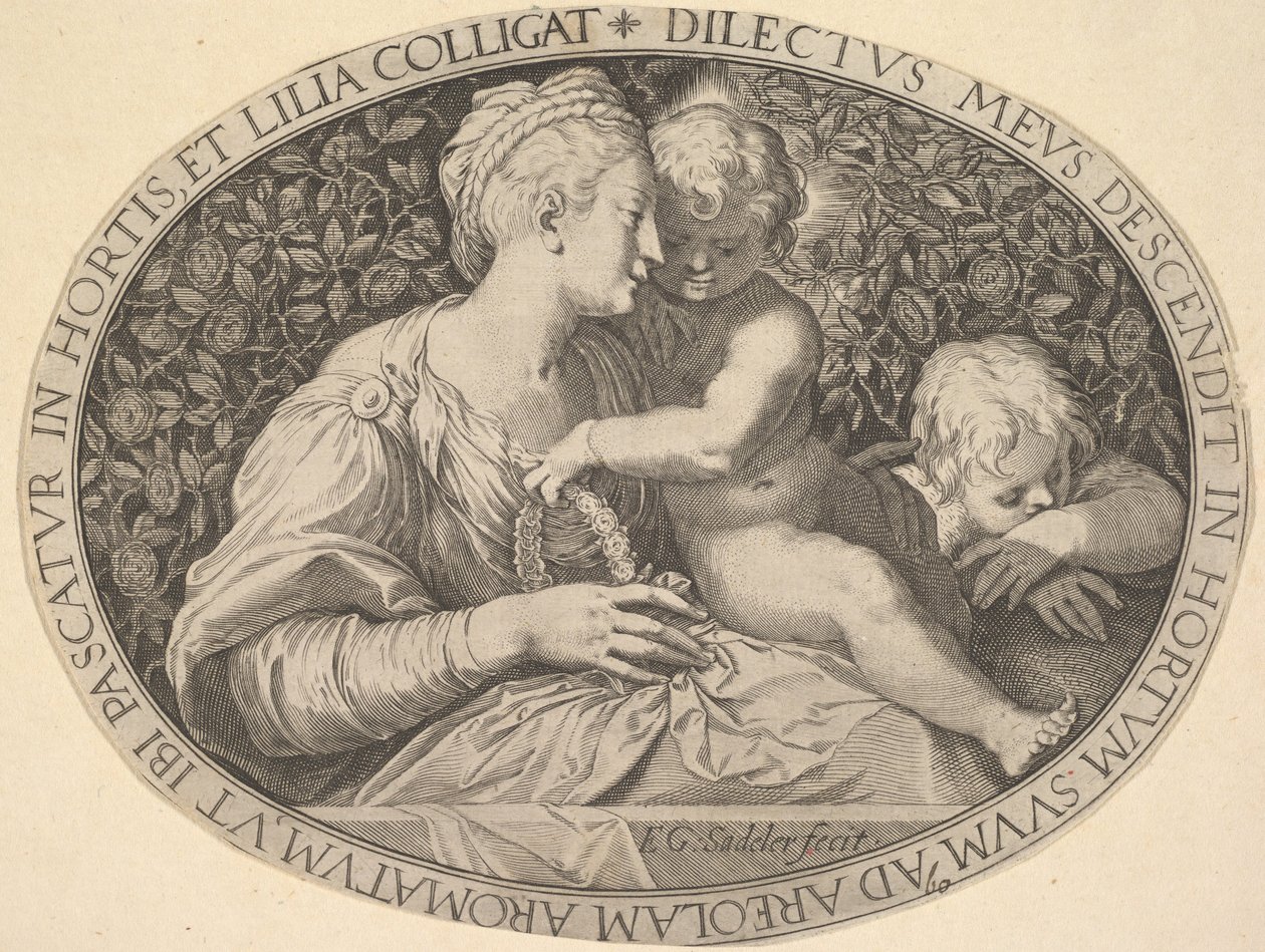 Madonna ja lapsi.n.d. tekijältä Aegidius Sadeler II